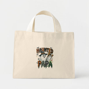 Bolsa Tote Mini Desenho de Papai Fantasma do Halloween Assombrado