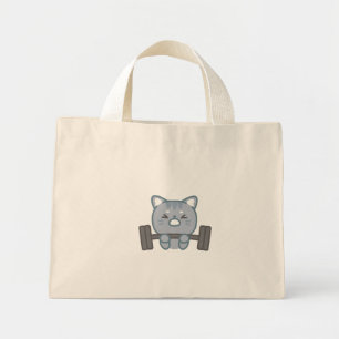 Bolsa Tote Mini design de adoradores de ginástica de gato fofo   d