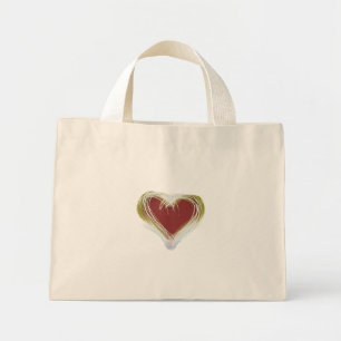 Bolsa Tote Mini Design DE CORAÇÃO ECO LEGAL DO ESTILO DA SACA DE S