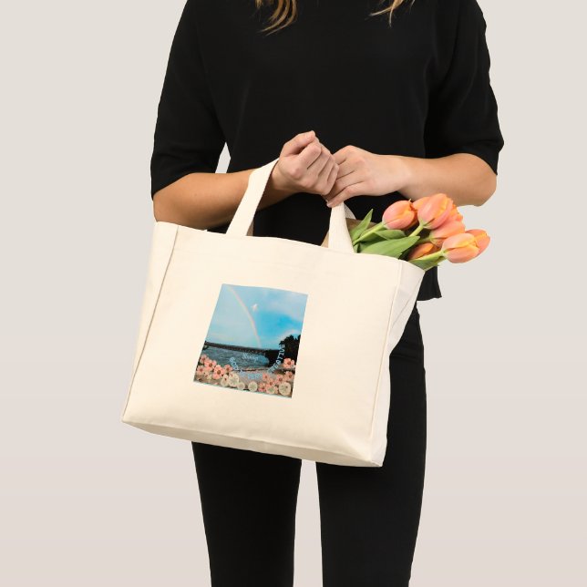 Bolsa Tote Mini  "Deus é Muito Criativo" (Frente (produto))