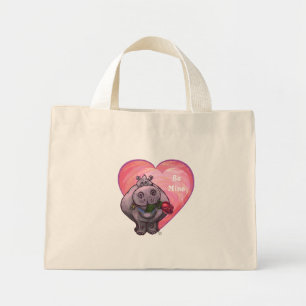Bolsa Tote Mini Dia dos Namorados do Hipopótamo