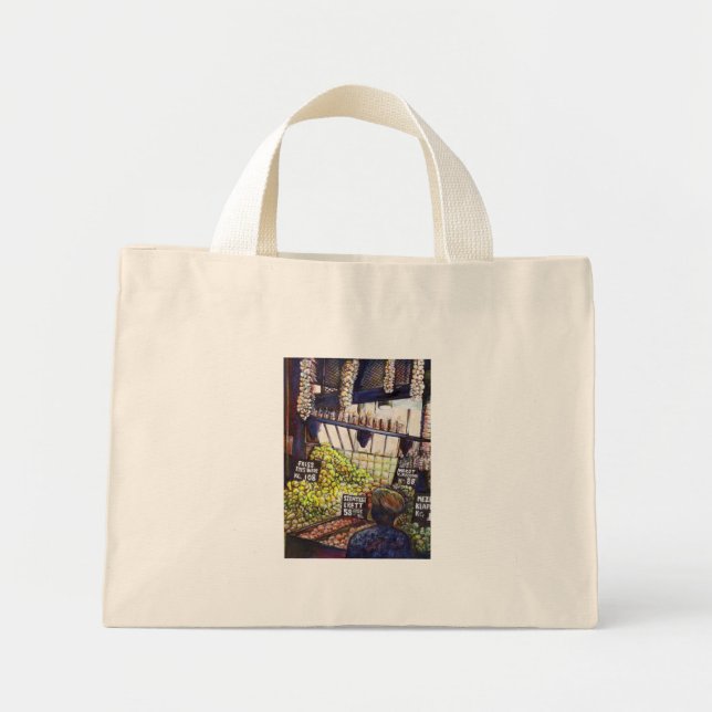 Bolsa Tote Mini Dimensões da curiosidade (Frente)