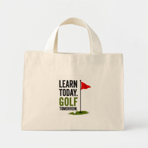 Bolsa Tote Mini Dito engraçado de golfe Bebê Golfista