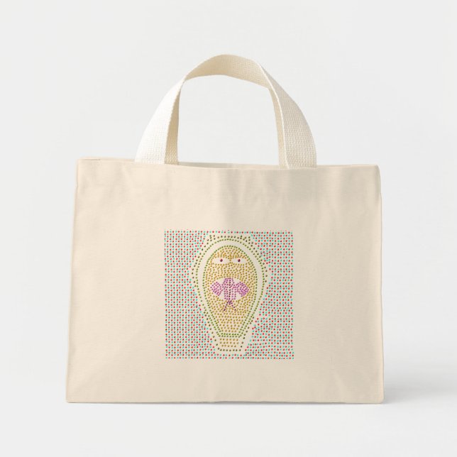 Bolsa Tote Mini Dotty Egípcio Cobra Tote Bag (Frente)