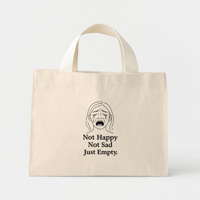 Bolsa Tote Mini Ecos Vazios (Frente)