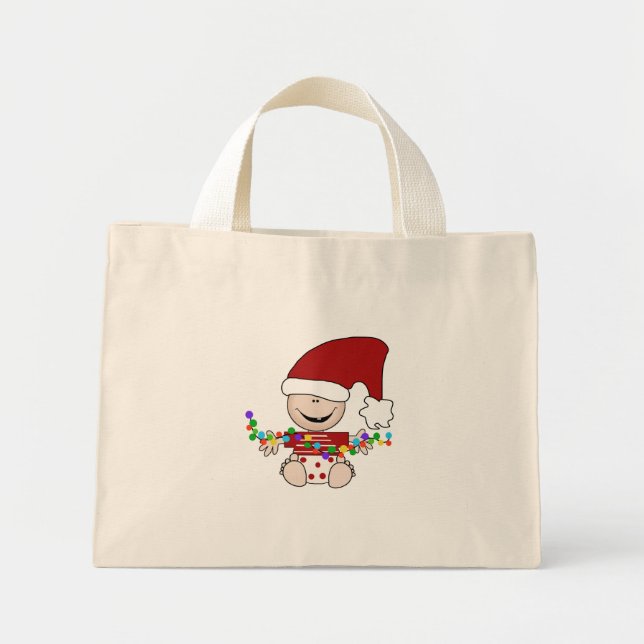Bolsa Tote Mini Elf Bebê com Camisetas e presentes (Frente)