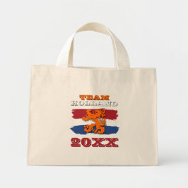 Bolsa Tote Mini Equipe do Leão Laranja de Bandeira Holandesa Perso