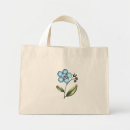 Bolsa Tote Mini Esquece-me de não ser florescente