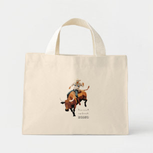 Bolsa Tote Mini Este não é meu primeiro RODEO: Bull Rider