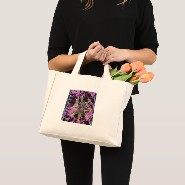 Bolsa Tote Mini Estrela Rosa (Frente (produto))