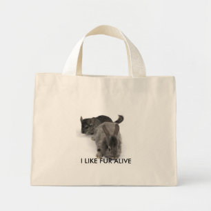 BOLSA TOTE MINI EU GOSTO DE FUR VIVO