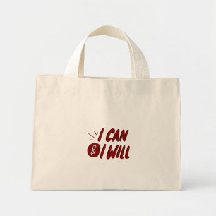 Bolsa Tote Mini eu posso e eu vou motivar design