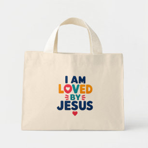 BOLSA TOTE MINI EU SOU AMADO POR JESUS TOTE