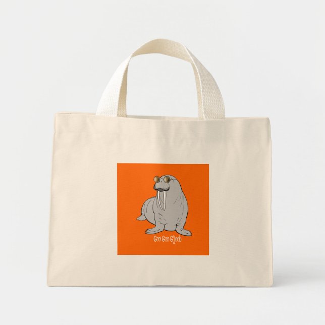 Bolsa Tote Mini Eu sou o Walrus (Frente)