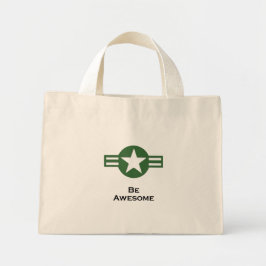 Bolsa Tote Mini EUA Be Awsome Green