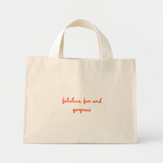 Bolsa Tote Mini fabuloso, divertido e lindo