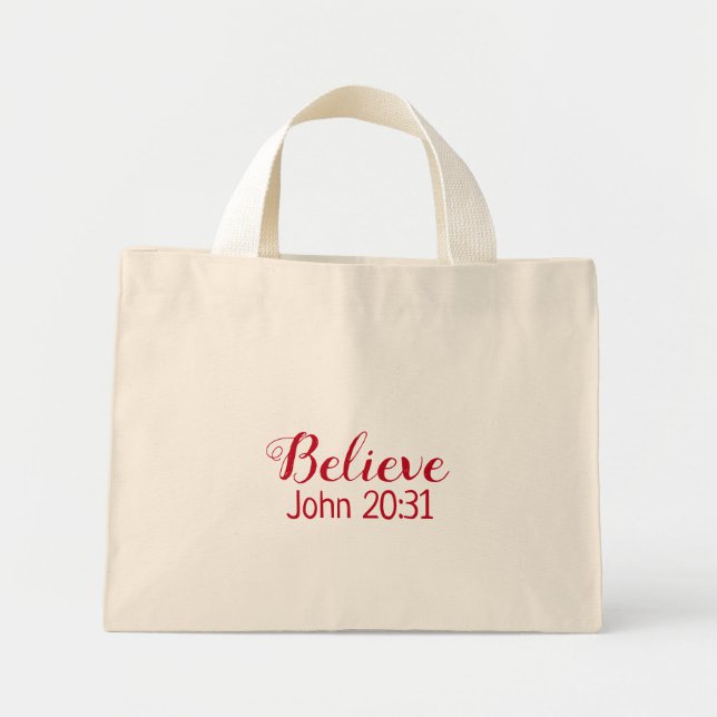 Bolsa Tote Mini Faith Gifts Collection Tote Bag (Frente)