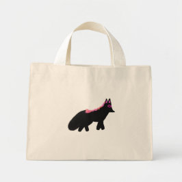 Bolsa Tote Mini Fantasias de raposa de Halloween rosa