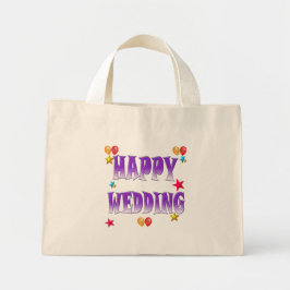 BOLSA TOTE MINI FELIZ CASAMENTO