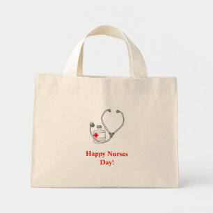 Bolsa Tote Mini Feliz Dia das Enfermeiras!