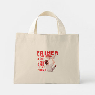 Bolsa Tote Mini Feliz Dia dos Pais Carta Vintage e Vô 