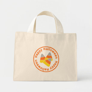 Bolsa Tote Mini Feliz Halloween, Candy Corn Halloween