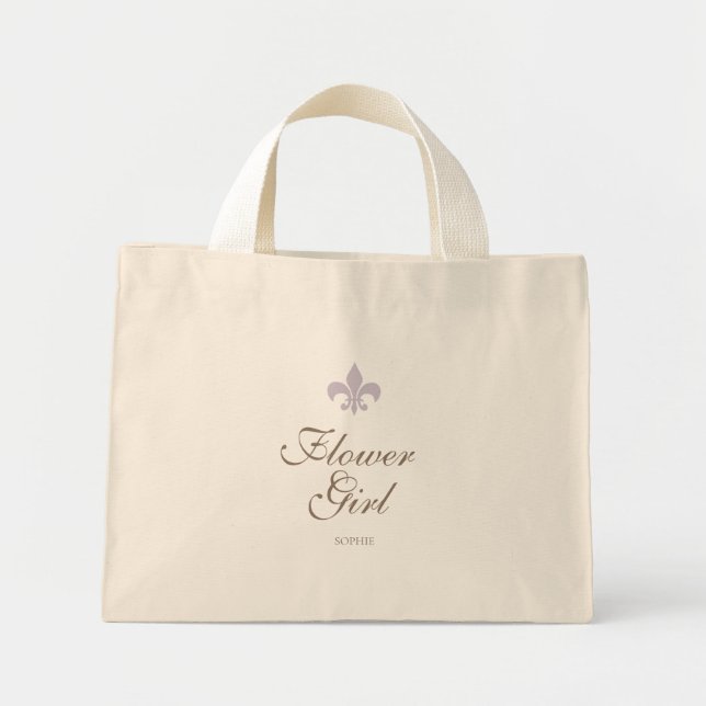 Bolsa Tote Mini Fleur de Lis Flower Girl (Frente)