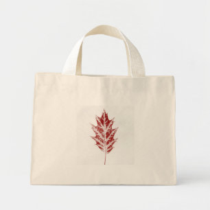 Bolsa Tote Mini Folha de Impressão de Folha