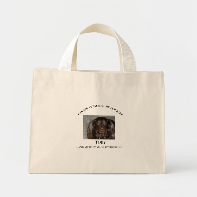 Bolsa Tote Mini Fur Baby Survivor Strength Graphic (Frente)