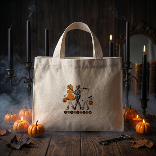 Bolsa Tote Mini Garotas Bonitas de Halloween Esqueleto Fantasma Ab