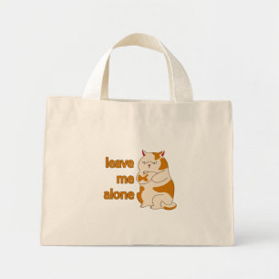 Bolsa Tote Mini Gato gordo me deixa em paz