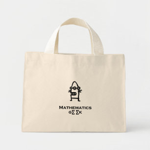 Bolsa Tote Mini Geek de Matemática de Três Olhos Bot