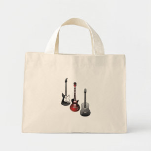 Bolsa Tote Mini Guitarras Elétricas Legais para Presente de Amante