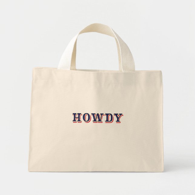 Bolsa Tote Mini Howdy (Frente)