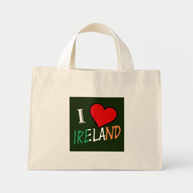 Bolsa Tote Mini I Heart Ireland overlay ttcnt (Frente)