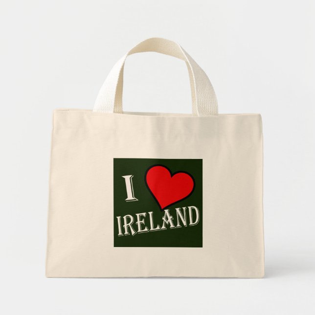Bolsa Tote Mini I Heart Ireland wt ttcnt (Frente)