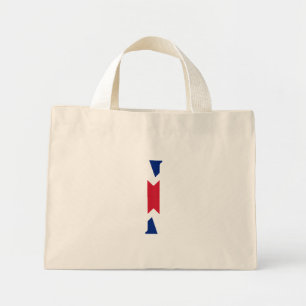 Bolsa Tote Mini I Monograma sobreposto na Union Jack Flag ttcnt