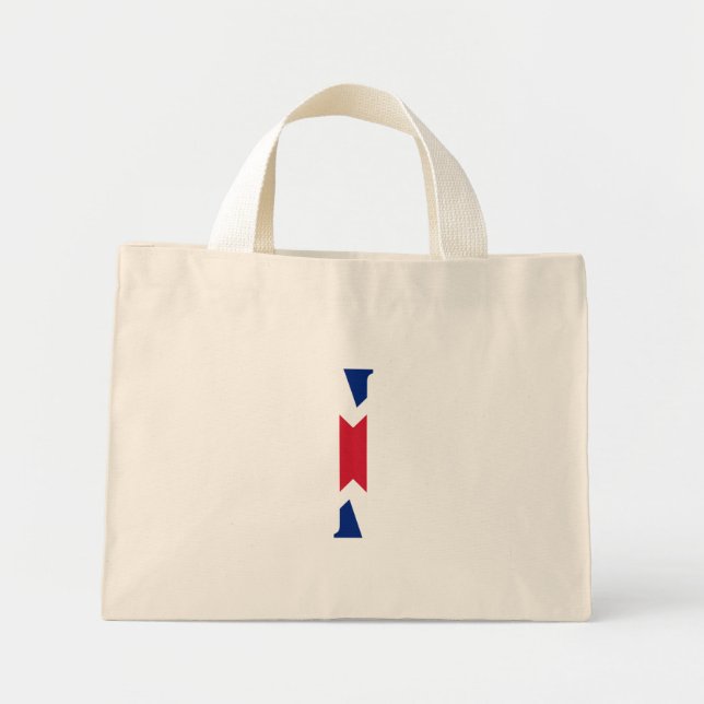 Bolsa Tote Mini I Monograma sobreposto na Union Jack Flag ttcnt (Frente)