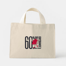 Bolsa Tote Mini Ignorância Caprichosa É Proibida Educacional Minús