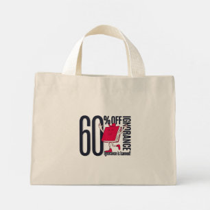 Bolsa Tote Mini Ignorância Caprichosa É Proibida Educacional Minús