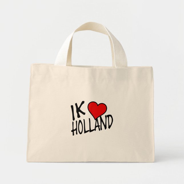 Bolsa Tote Mini Ik Heart Holland bk ttcnt (Frente)