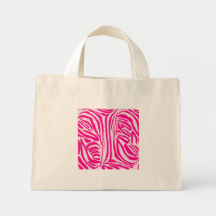 Bolsa Tote Mini Impressão zebra rosa