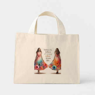 Bolsa Tote Mini "Inspire & Carregar Bolsa: Onde a moda se encontra