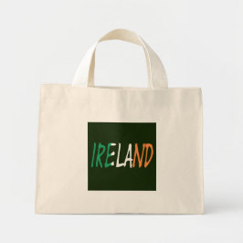 Bolsa Tote Mini Irlanda sobreposta à Irish Flag ttcnt