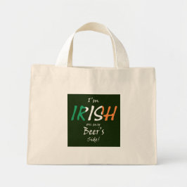 Bolsa Tote Mini Irlandês no lado das minhas cervejas
