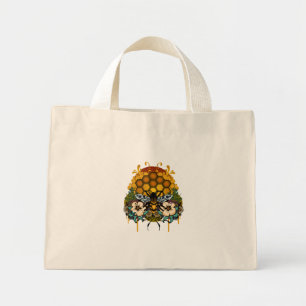 Bolsa Tote Mini Jardim Botânico de Mel Floral da Rainha