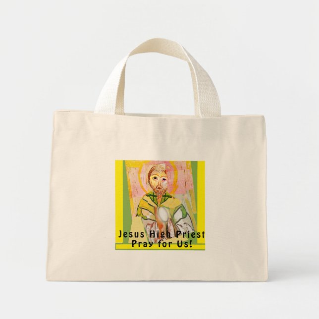 Bolsa Tote Mini Jesus Cristo o Grande Sacerdote (Frente)