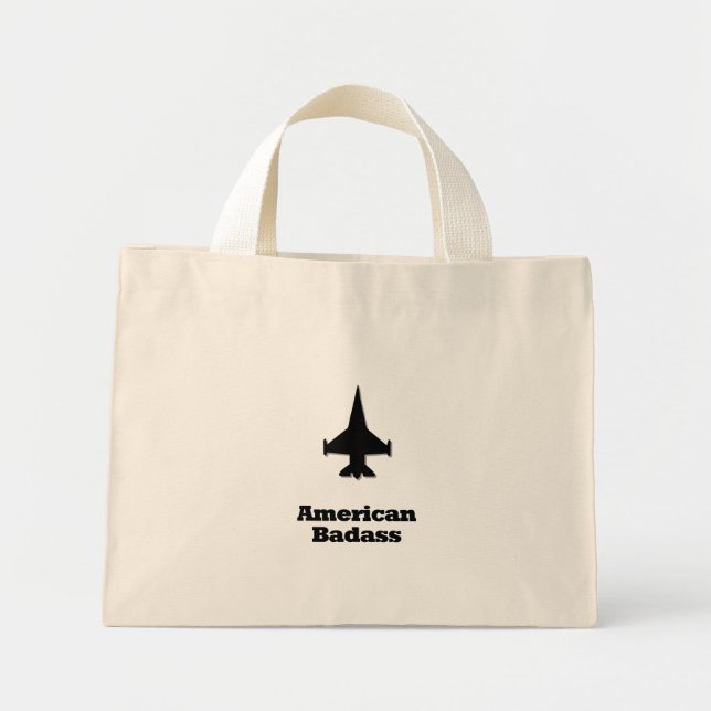 Bolsa Tote Mini Jet American Badass (Frente)