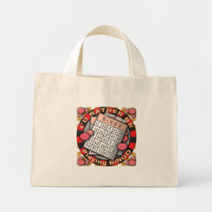 Bolsa Tote Mini Jogar Bingo de Preferência