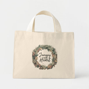 Bolsa Tote Mini Jornada com Coração - Pequeno Saco de Tote